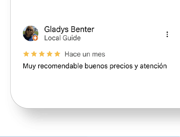 Muy recomendable buenos precios y atención